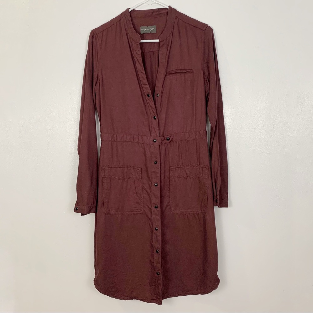 Michael Stars Long Sleeve military style dresscoat size medium